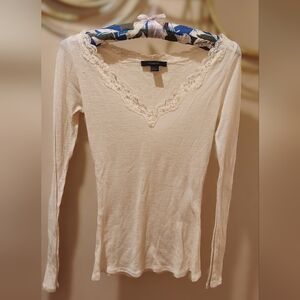 💌SOLD💌Y2K Express Sheer Lace long sleeve